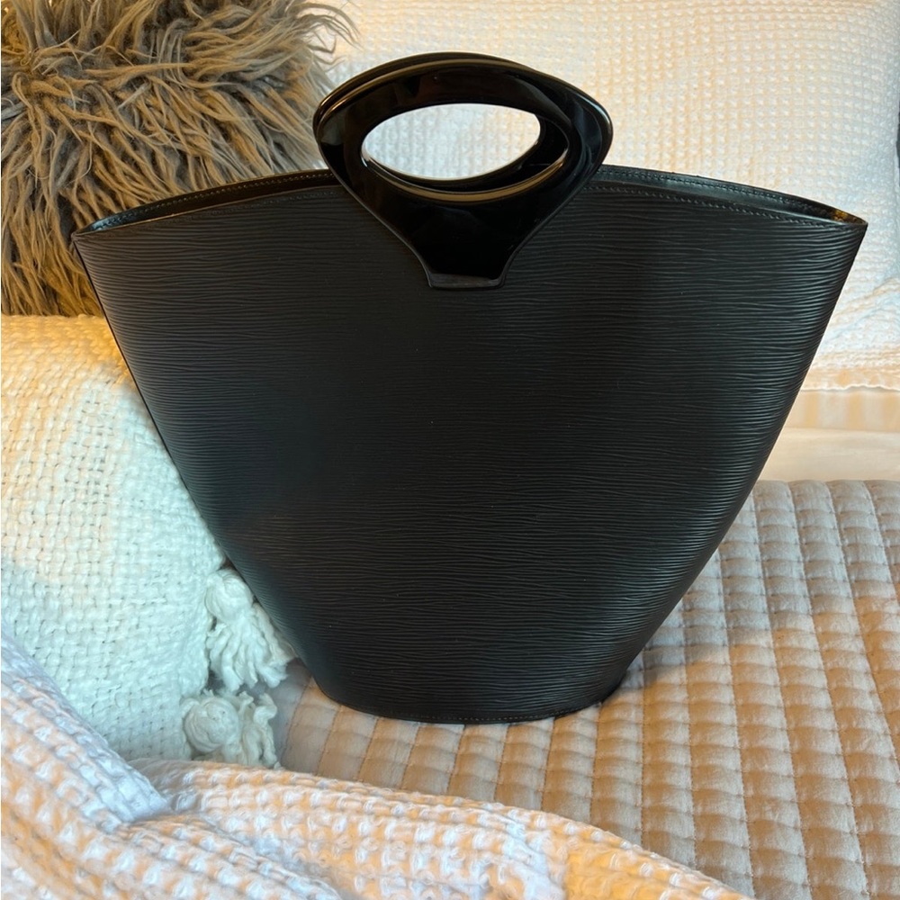 Louis Vuitton Black Epi Tote Bag